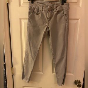 american eagle light gray jegging